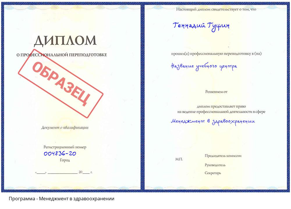 Менеджмент в здравоохранении Урус-Мартан